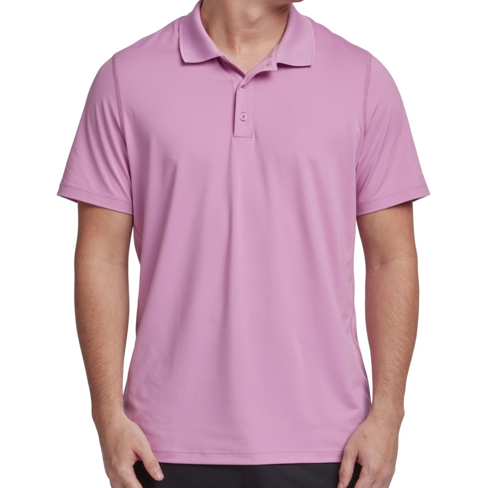 (NWT) Men's Reebok Workout Ready Training Polo Shirt in Pink Size Medium